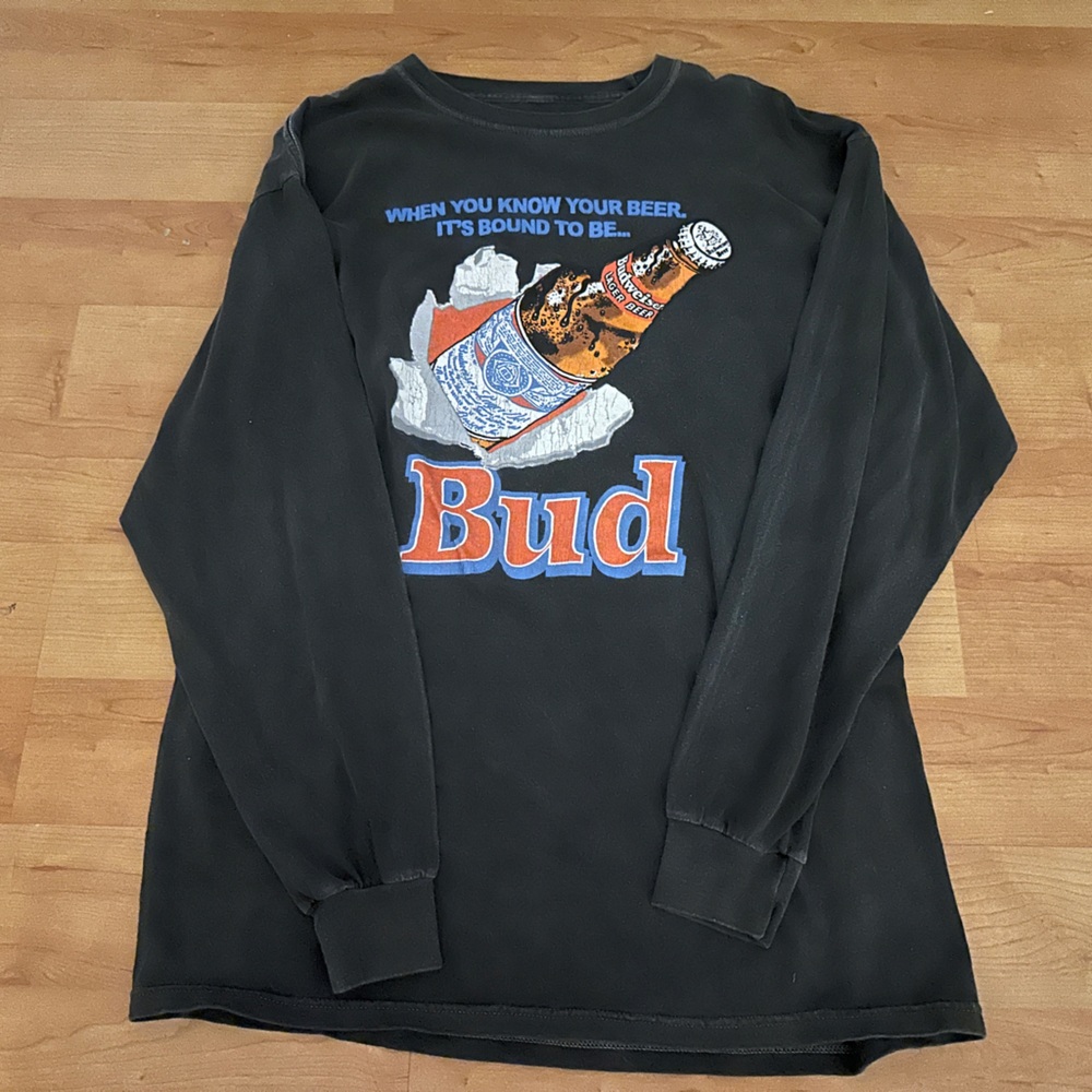 Budweiser Black Graphic Pullover